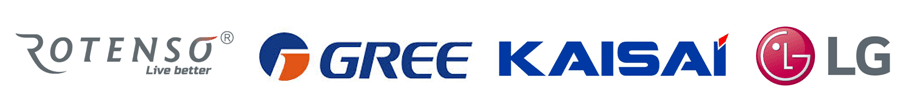 Logo producentów klimatyzacji